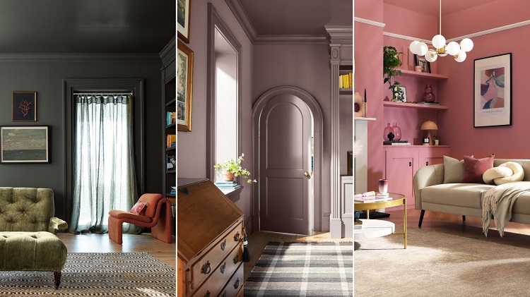 Color drenching — когда один цвет объединяет стены, потолок и мебель